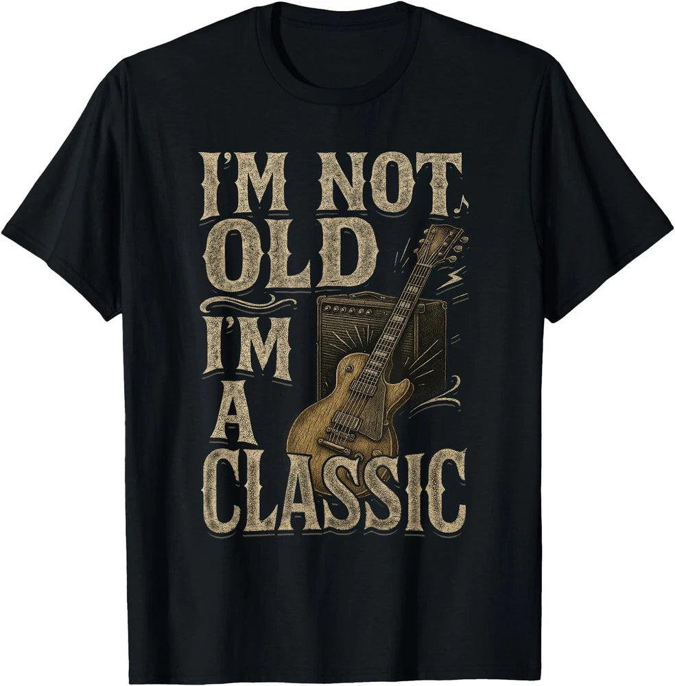 I’m Not Old I’m A Classic Shirt Vintage Guitar Music Lover T-Shirt
