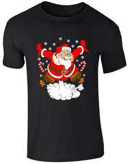 Merry Christmas Farting Santa Funny T-Shirt Xmas Festive Unisex Gift Tee Top