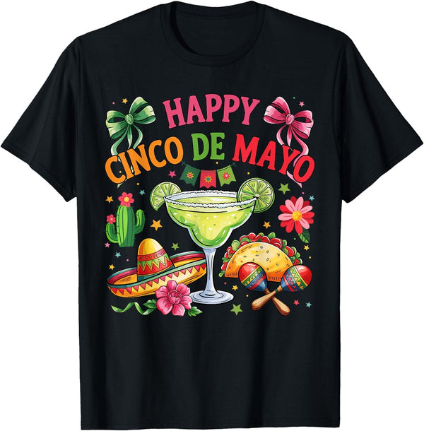 Happy Cinco de Mayo Mexican Party Men Women T-Shirt , Unisex Tee