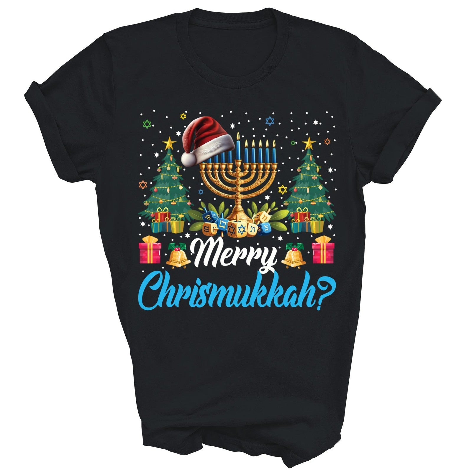 Merry Chrismukkah Christmas Hanukkah Unisex t-shirt