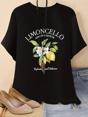 Limoncello Funny Lemon Liquor Refreshing Vintage Drink Gift Unisex Tee