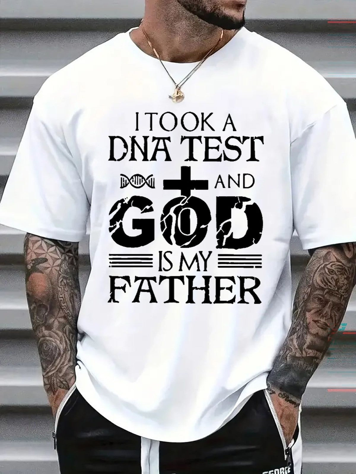 I Took A DNA Test God Is My Father T-Shirt Christian Faith Funny Graphic
