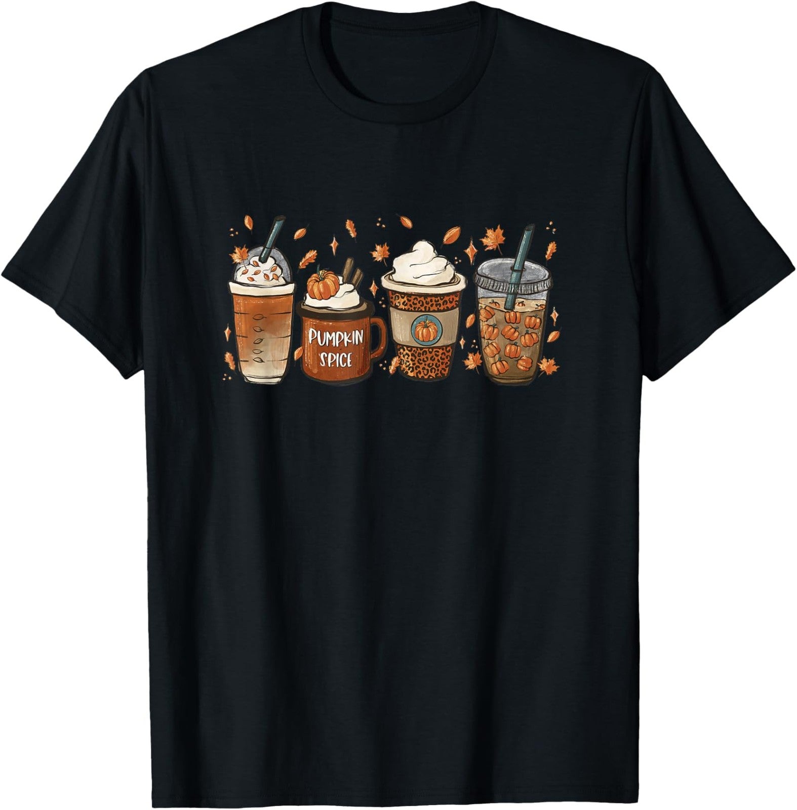 Halloween Coffee Pumpkin Latte Spice Coffee Love Unisex T-Shirt