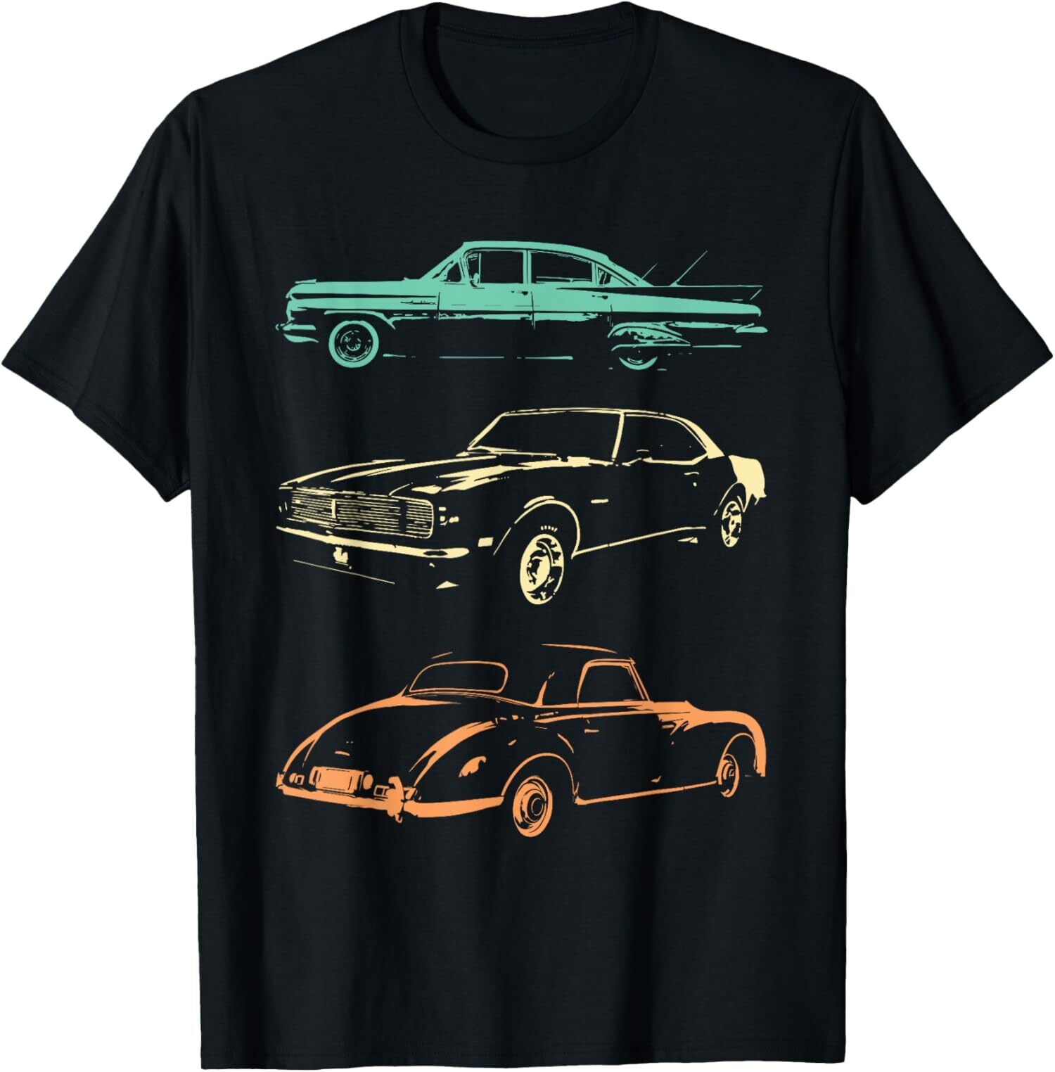 Vintage Cars - 80s & 90s Graphic Retro Design Unisex T-Shirt