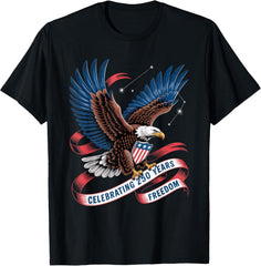 USA Pride 250 Years Freedom American Flag Patriotic 250th Unisex Tee