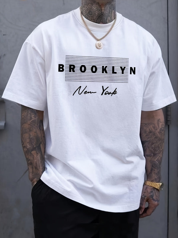 Men's Brooklyn Inspired City Lifestyle Graphic T-Shirt
