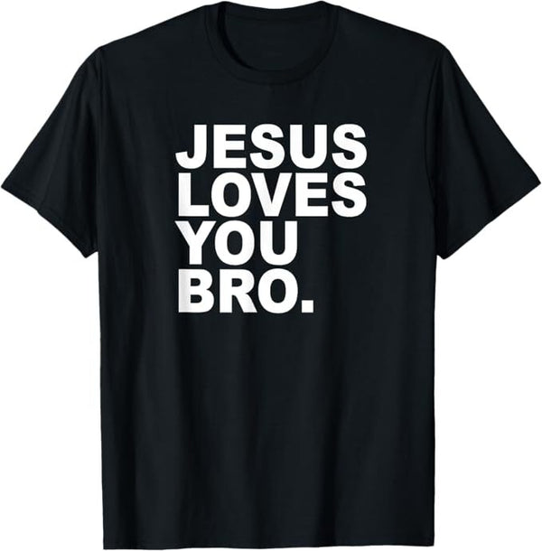 Men's "Love You Bro." Inspirational Graphic T-Shirt Men's Warm Kindness Friendly Casual Tee