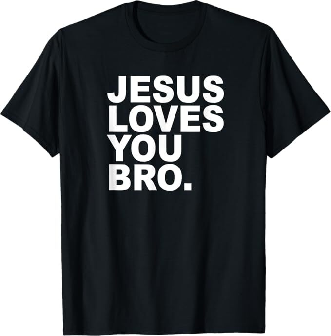 Men's "Love You Bro." Inspirational Graphic T-Shirt Men's Warm Kindness Friendly Casual Tee