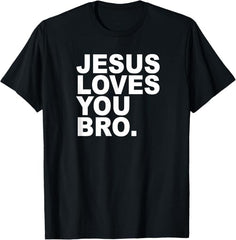 Men's "Love You Bro." Inspirational Graphic T-Shirt Men's Warm Kindness Friendly Casual Tee