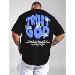 Summer Trust God Christian Graphic T-Shirt Bible Verse Faith Unisex Tee