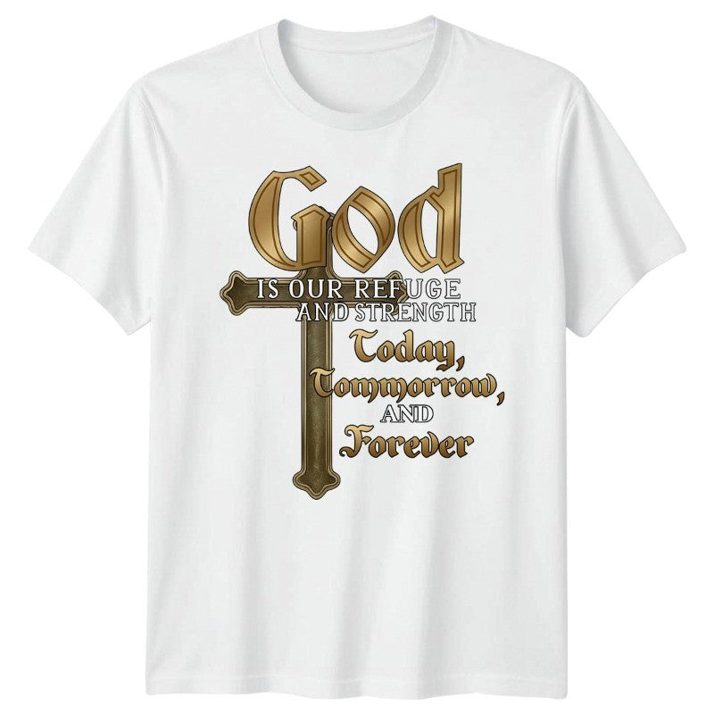 God Forever Christian Cross Christianity Jesus T-Shirt Faith Religious Tee