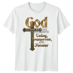 God Forever Christian Cross Christianity Jesus T-Shirt Faith Religious Tee