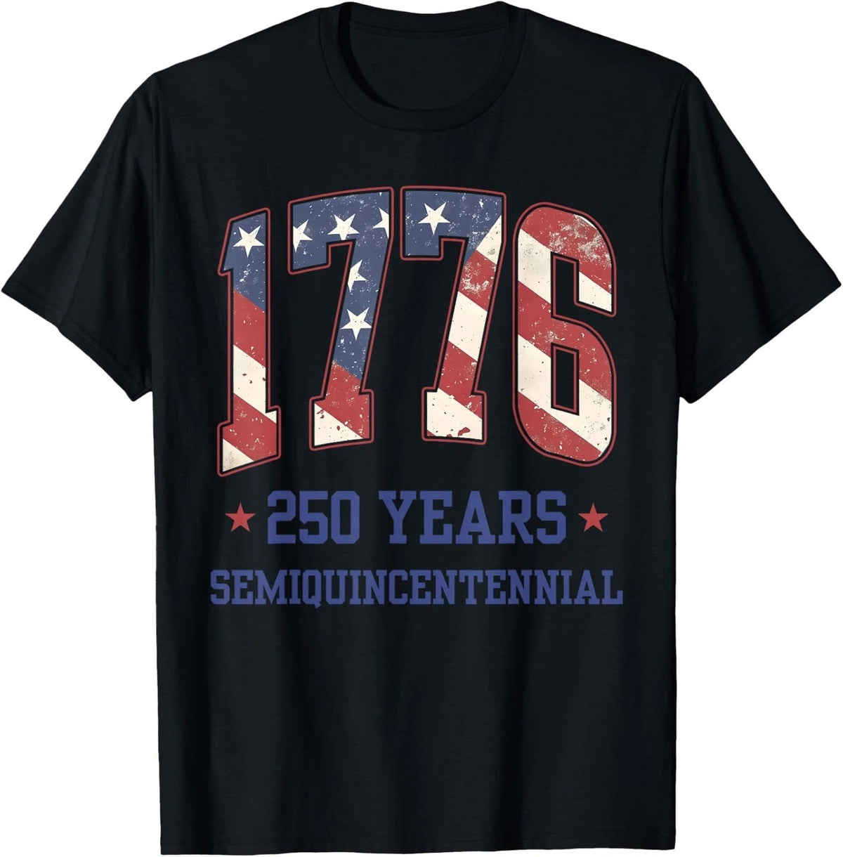USA Flag 250 Years 1776 2026 Anniversary Semiquincentennial Unisex Tee