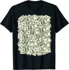 NEW LIMITED 100 Dollar Bills Funny Money Essential Gift Idea T-Shirt