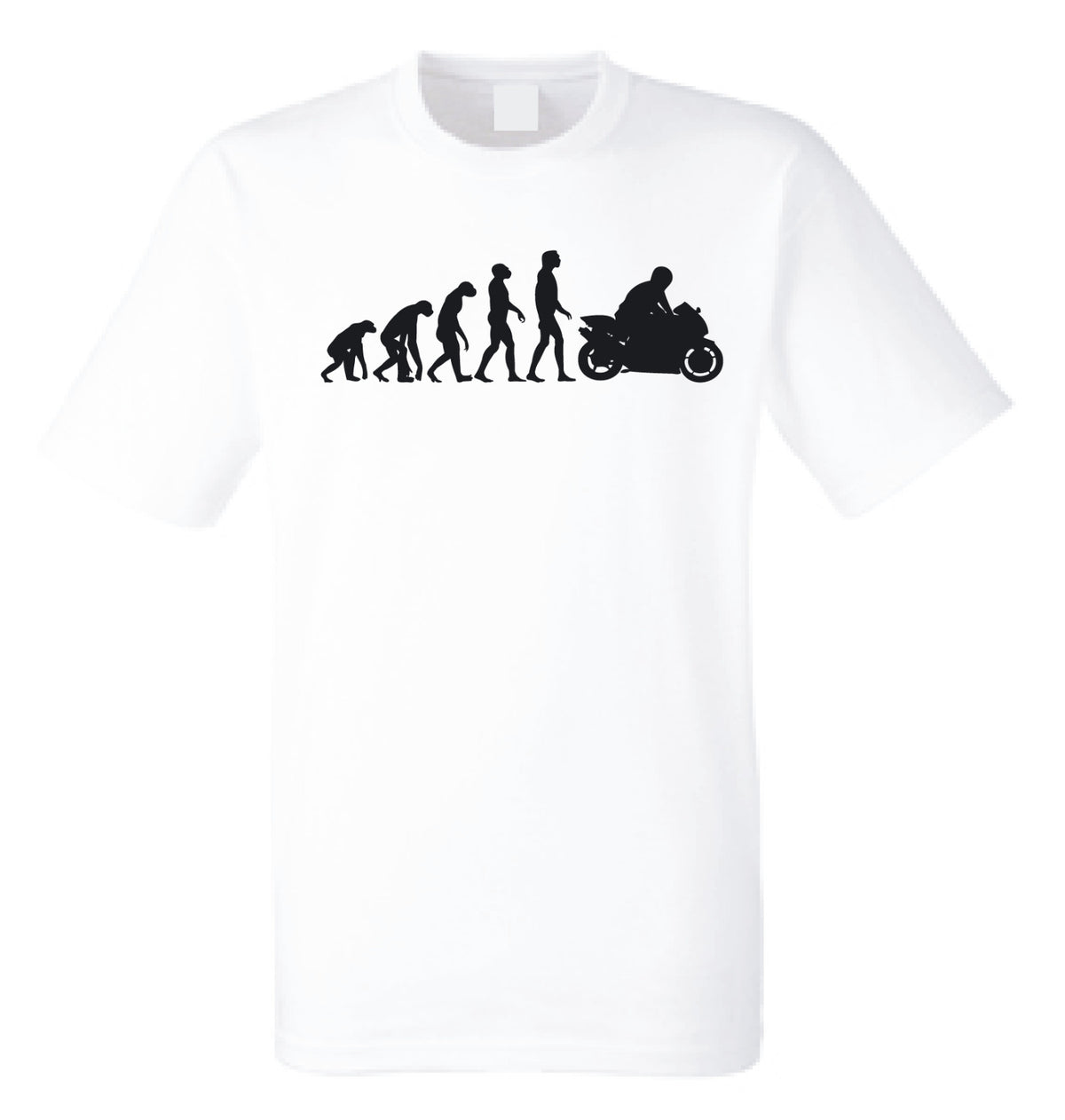 Motorbike Evolution T-Shirt Funny Biker Gift Superbike Motorcycle Tee Unisex