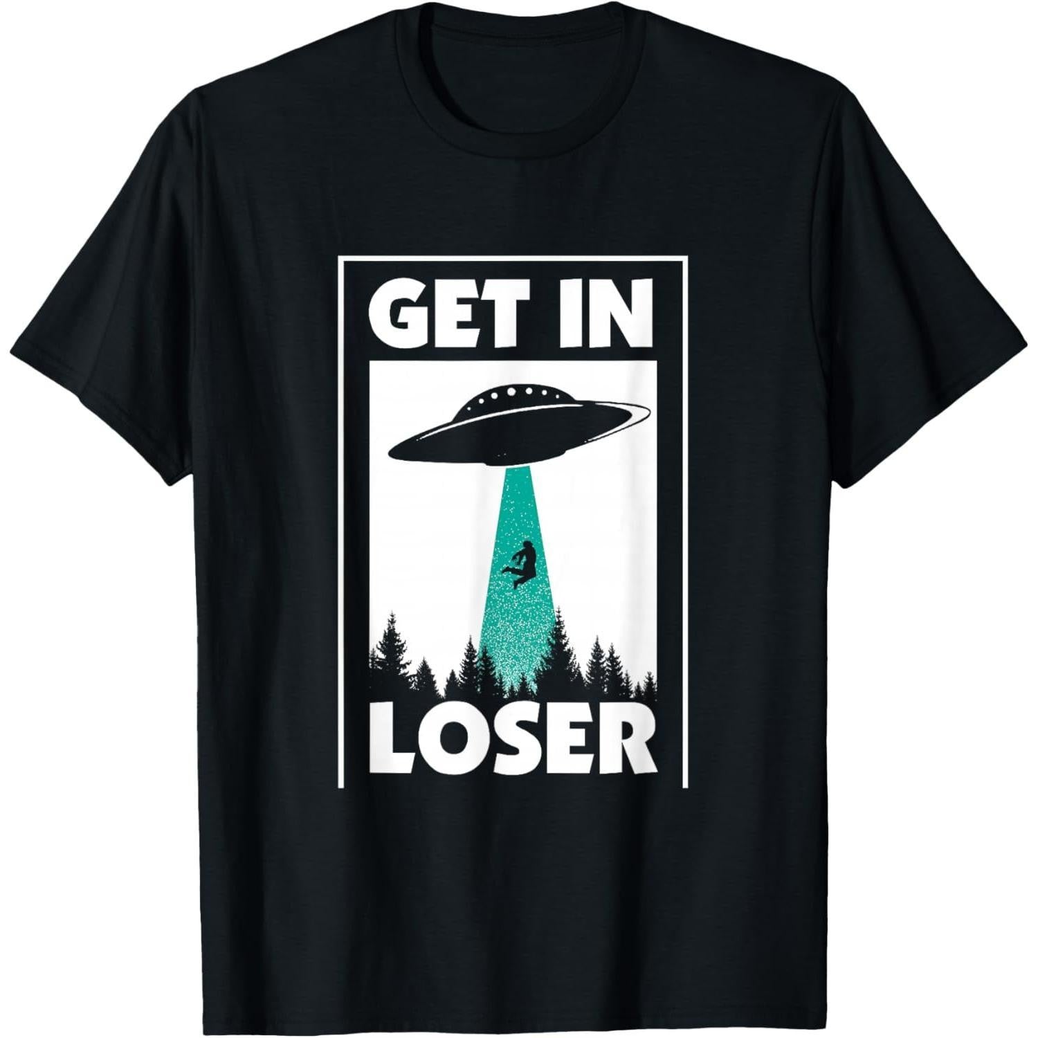 Men's Vintage Alien Inspired Casual Statement Tee