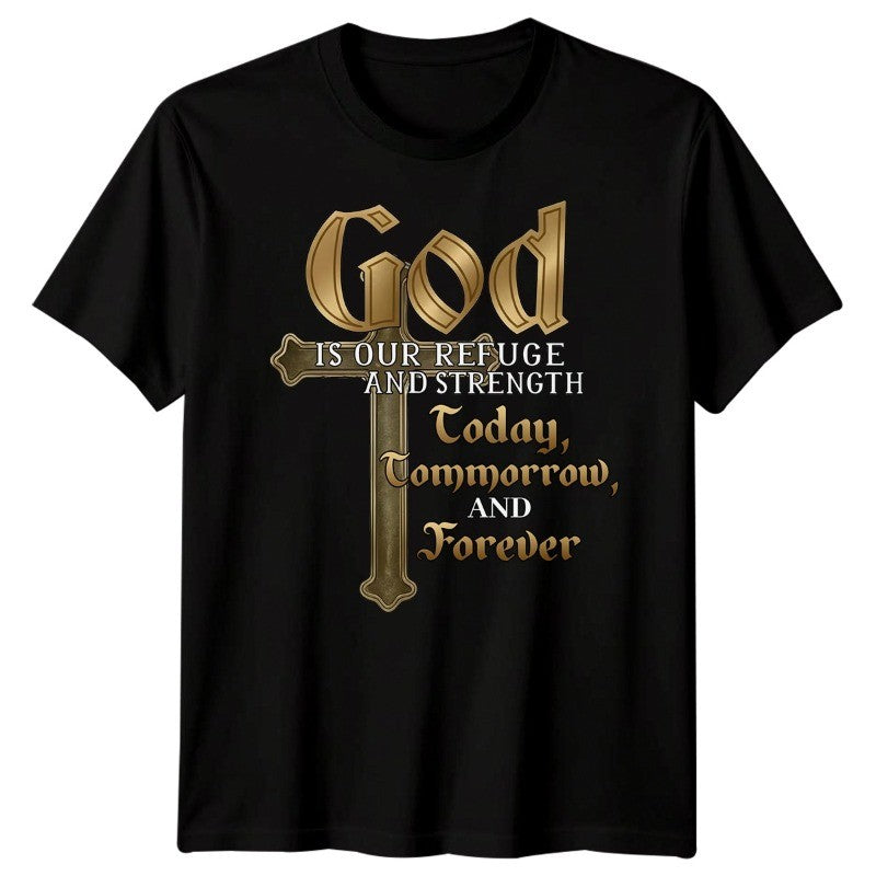 God Forever Christian Cross Christianity Jesus T-Shirt Faith Religious Tee
