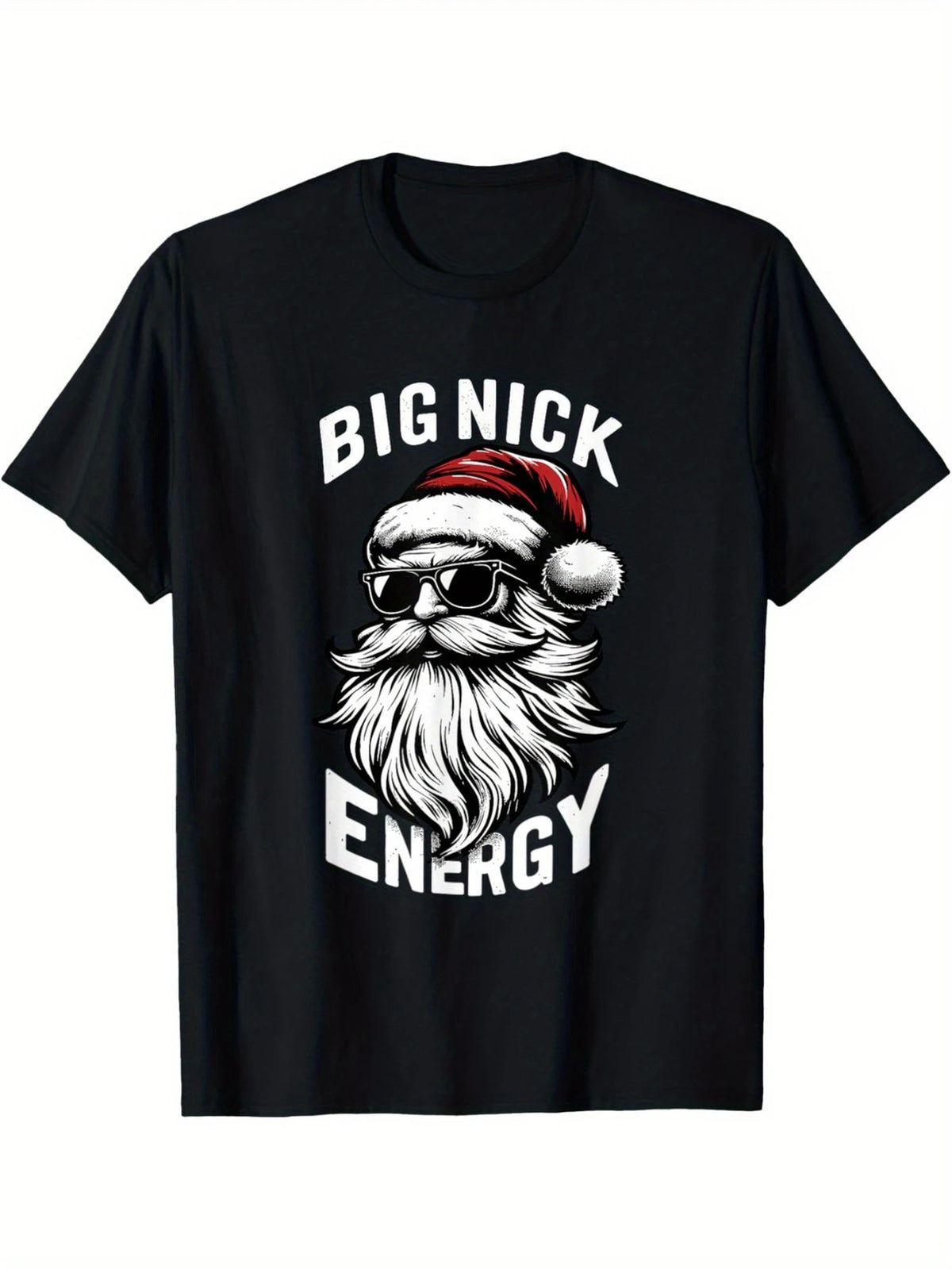 Big Nick Energy Funny Santa Christmas Men's Cotton T-shirt