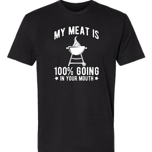 Men's Grill Master BBQ Graphic T-Shirt Men's Outdoor Cooking Humor Casual Tee