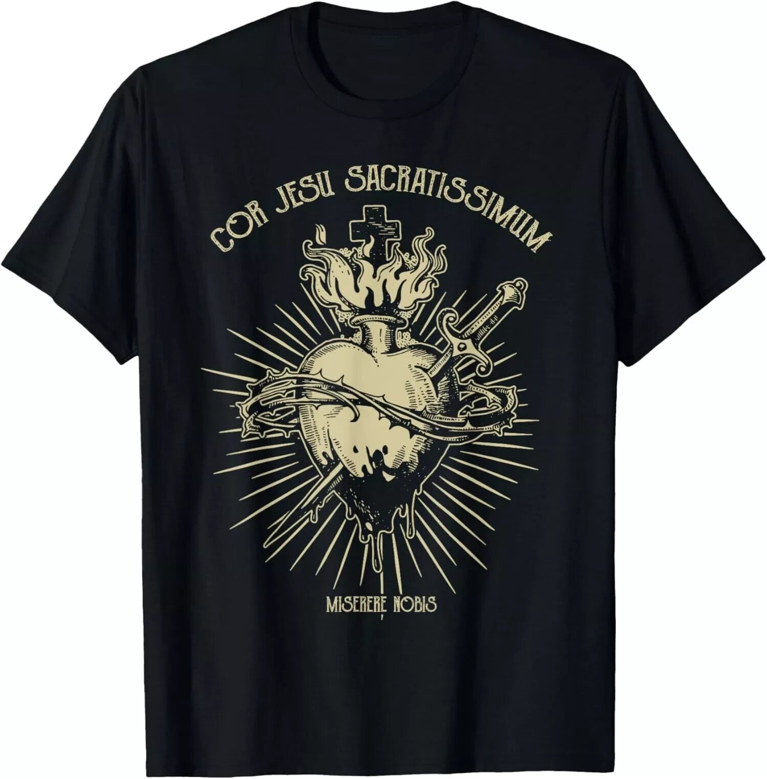 Men's Retro Religious Symbol Graphic Tee