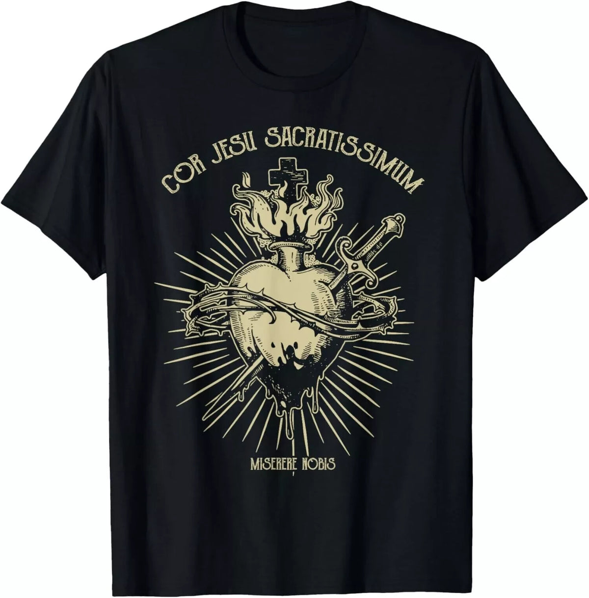 Men's Retro Religious Symbol Graphic Tee