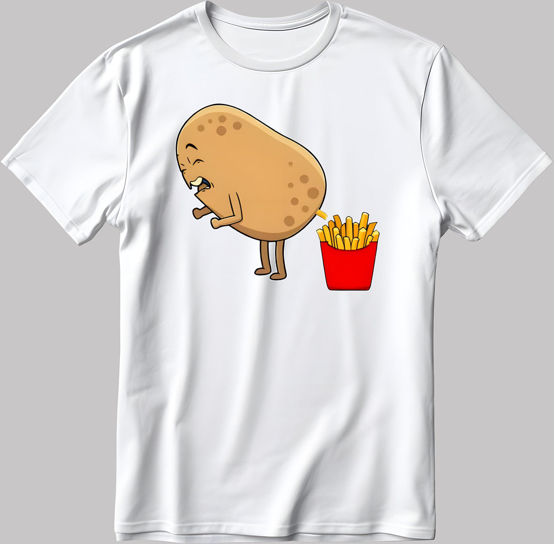Funny Potato French Fries T-Shirt: Foodie Humor Tee
