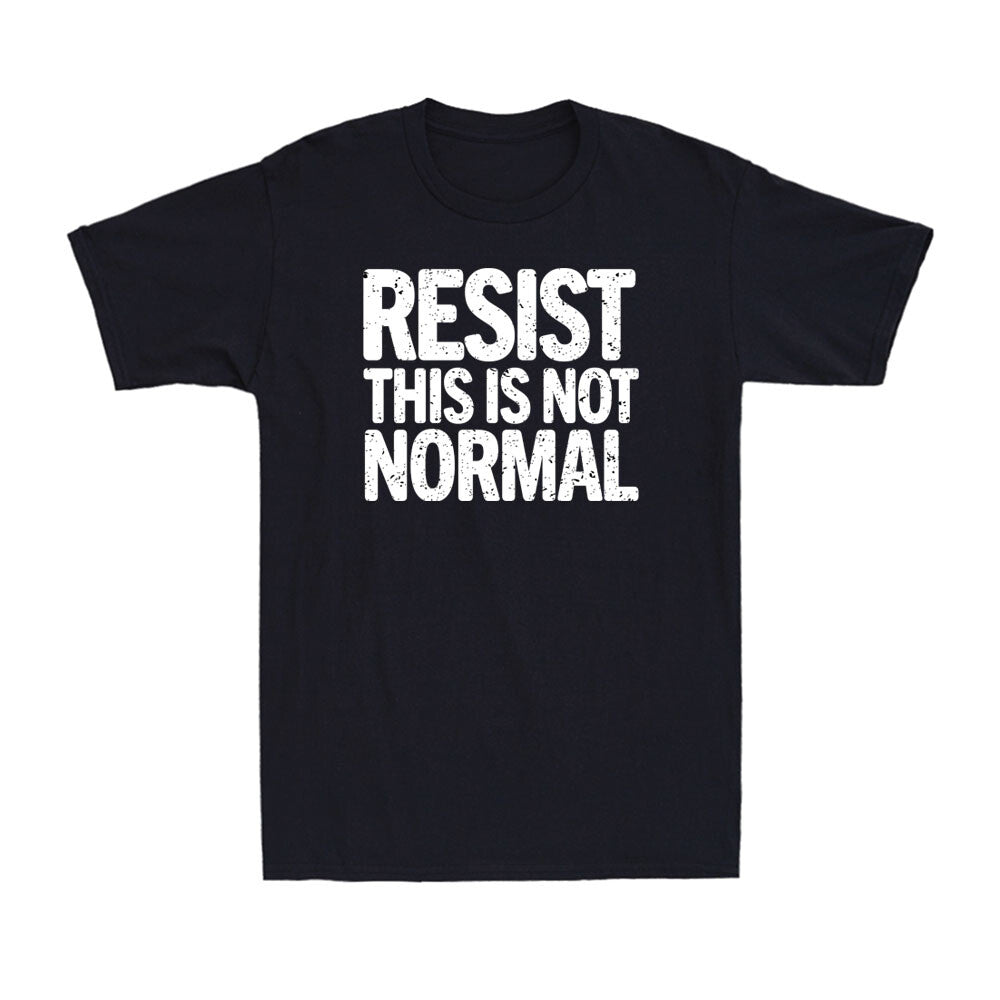 Men's "This Is Not Normal" Bold Attitude Graphic T-Shirt Men's Edgy Individuality Statement Casual Tee