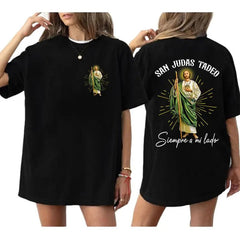 Jesus Always By My Side Two Sides Christian Faith Graphic Unisex Tee
