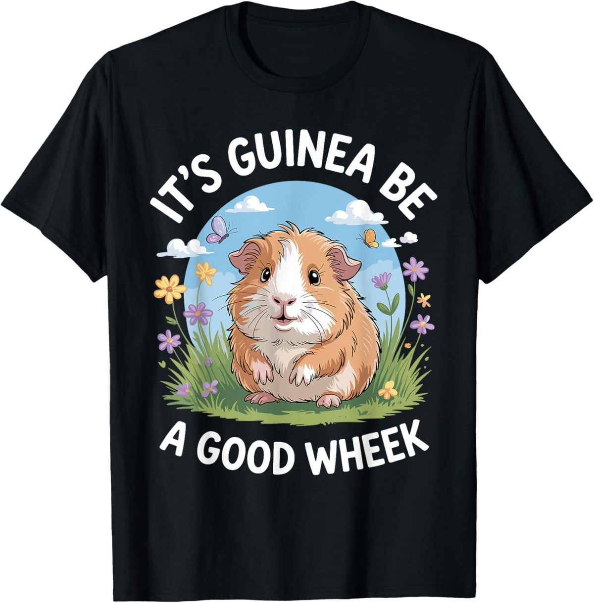 Funny Guinea Pig Art Cute Guinea Pig Lovers Unisex T-Shirt