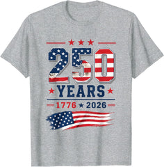 4th of July America US Flag Patriotic 250th Anniversary USA Unisex T-Shirt