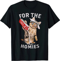 Milk Cat For The Homies Funny Cute Meme Cat Graphic Unisex T Shirt