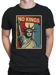 Men's No Kings Patriotic Statue of Liberty Graphic T-Shirt