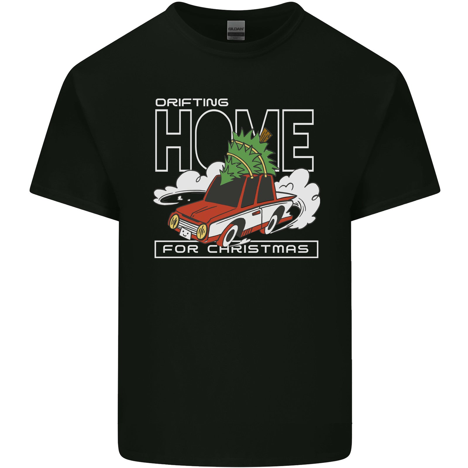 Drifting Home for Christmas Funny Xmas T-Shirt