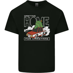 Drifting Home for Christmas Funny Xmas T-Shirt