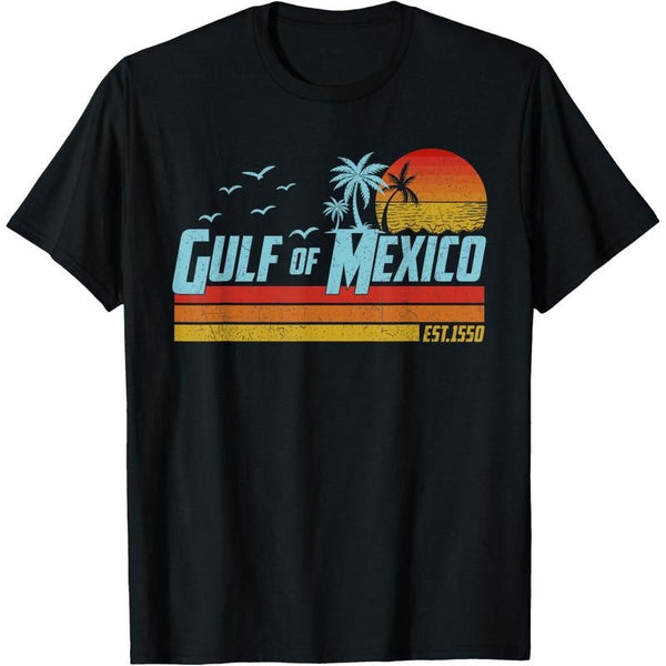 Men's Vintage Gulf of Mexico Beach Graphic T-Shirt