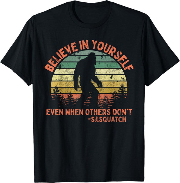 Men's Vintage Style Sasquatch Inspirational Graphic T-Shirt