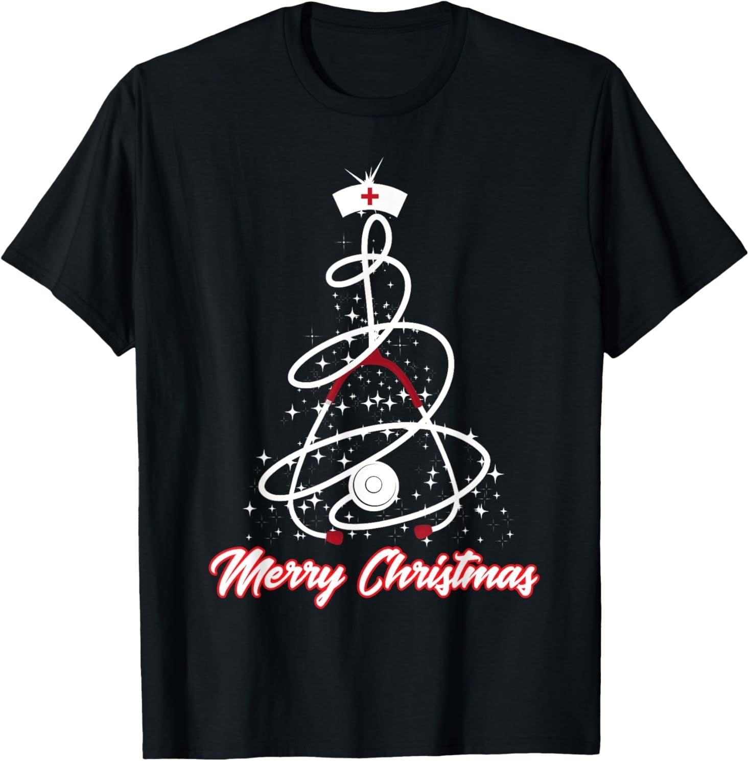 Merry Christmas Nurse Shirt Cute Gift T-Shirt