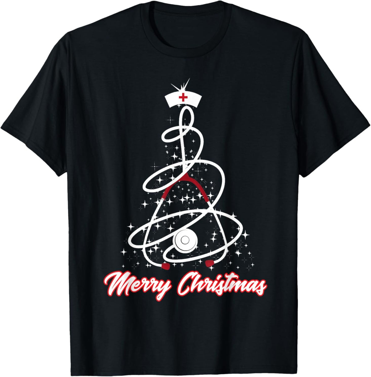 Merry Christmas Nurse Shirt Cute Gift T-Shirt