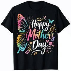 Happy Mothers Day Mom Grandma Women Family Love Floral Gift Unisex Tee