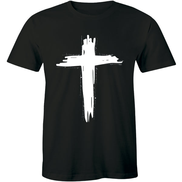 Men's "Faith Over Fear" Minimalist Motivational Graphic T-Shirt Men's Uplifting Resilience Quote Casual Tee