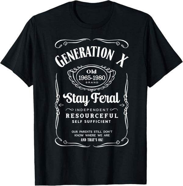 Men's Retro Label Style Generation X Graphic T-Shirt