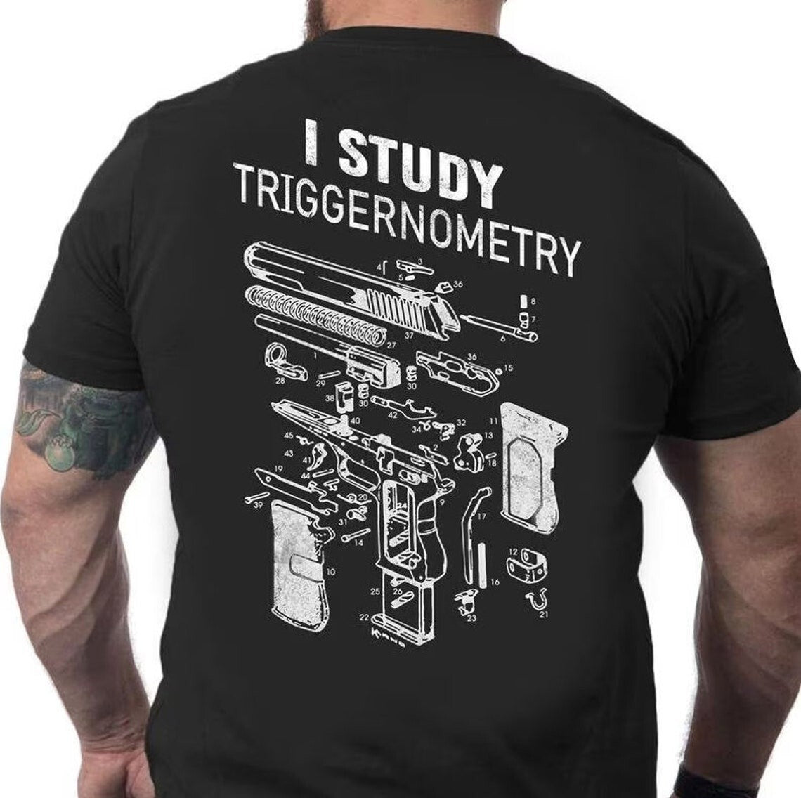 I Study Triggernometry T-Shirt, Funny  Shirt for Men