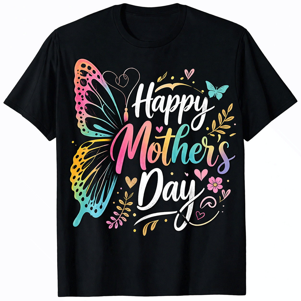 Happy Mothers Day Mom Grandma Women Family Love Floral Gift Unisex Tee