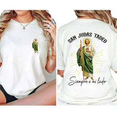 Jesus Always By My Side Two Sides Christian Faith Graphic Unisex Tee