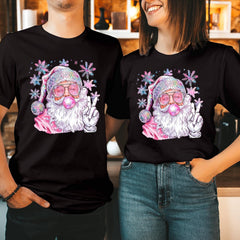 Disco Santa Christmas T-Shirt Funny Xmas Gift