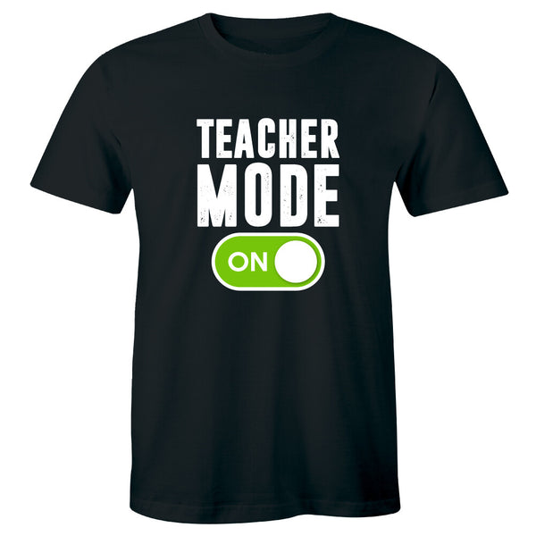 Men's Teacher Mode On Graphic T-Shirt Men's Educator Teaching Theme Casual Tee