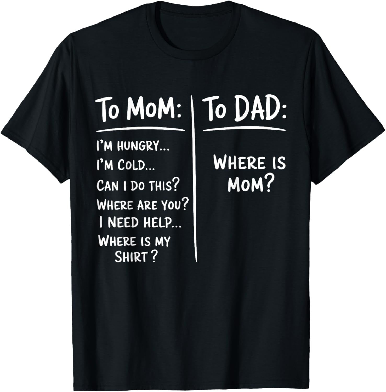 Funny Saying Meme For Mom And Dad Mothers Day Fathers Day Gift Unisex Tee