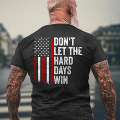 Men's Inspirational American Flag Graphic Tee