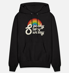 Spooky Scary Sunday Rainbow Print Men's Hoodie graphic hoodies