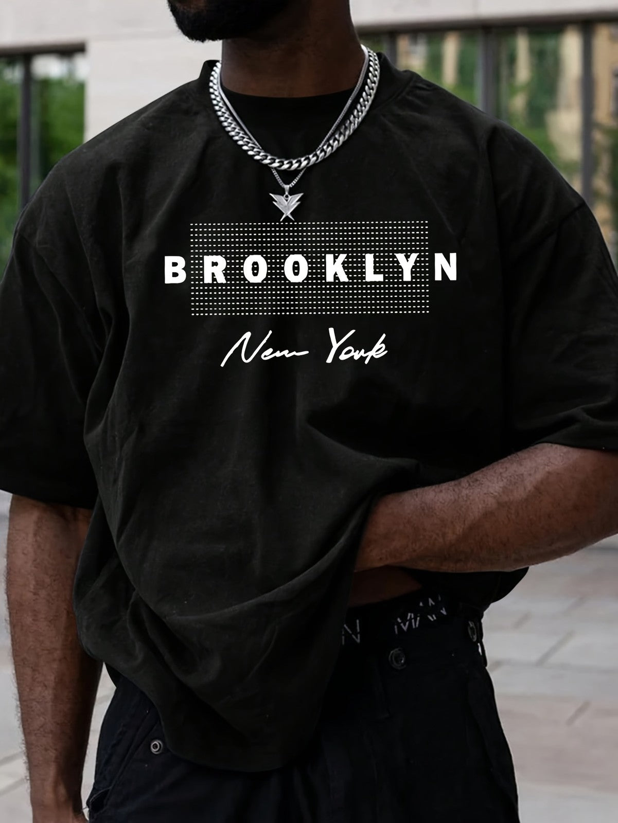 Men's Brooklyn Inspired City Lifestyle Graphic T-Shirt